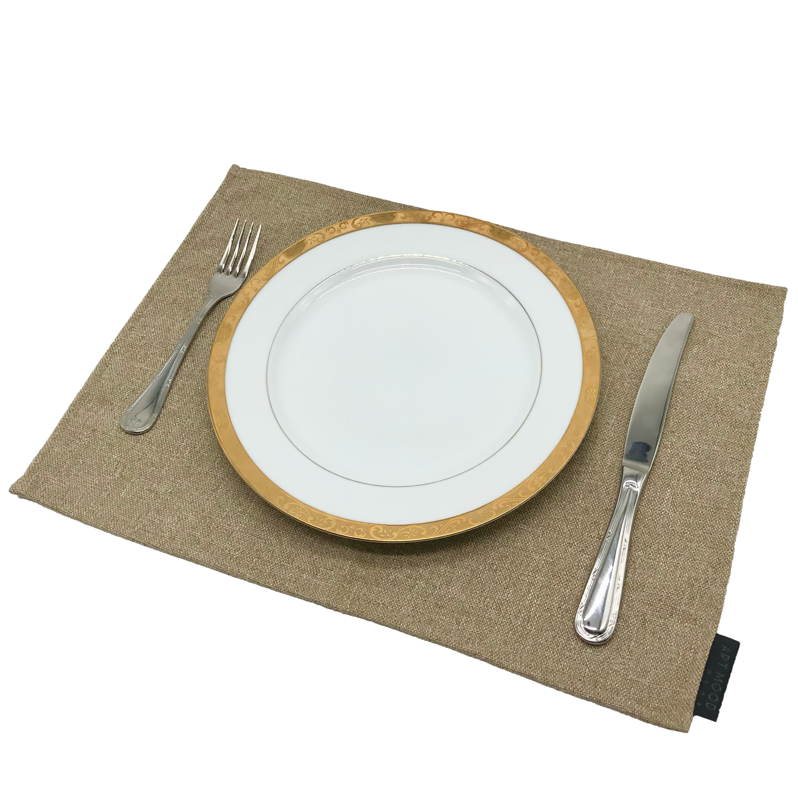Linen Placemats & Runner Set - Beige
