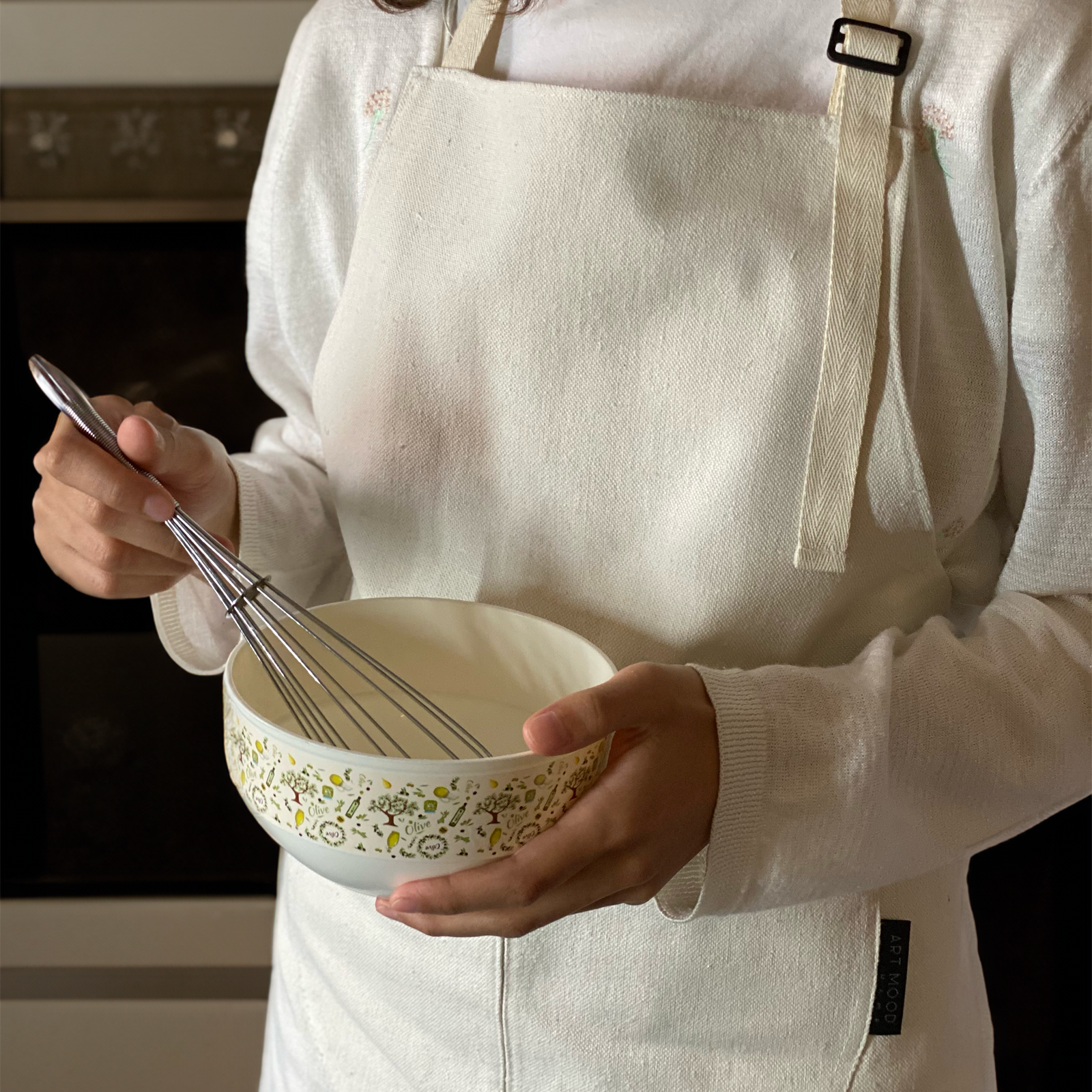 Cotton Apron - White