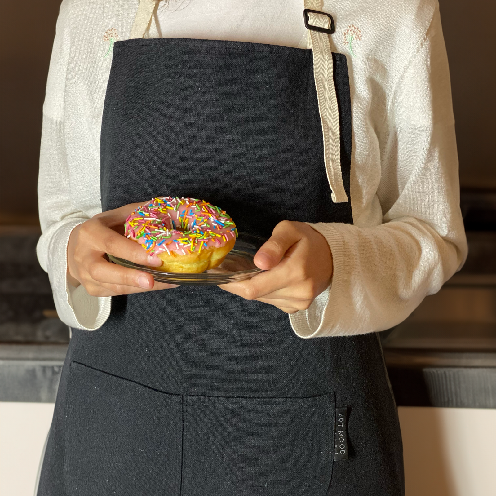 Cotton Apron - Black