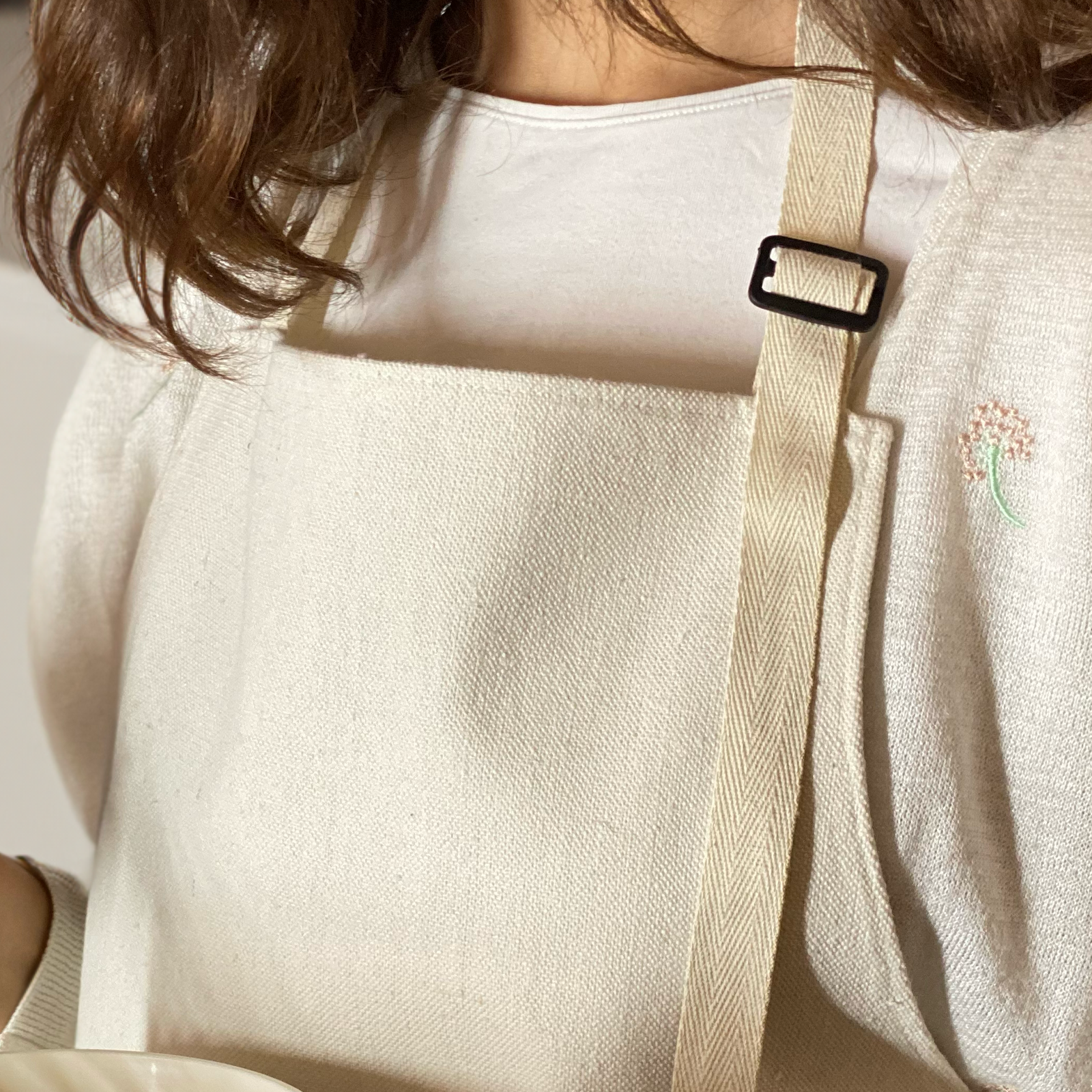 Cotton Apron - White
