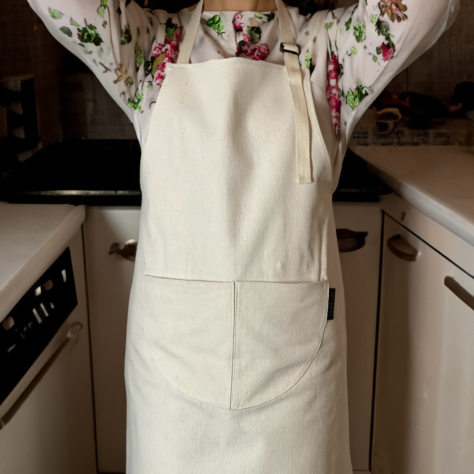 Cotton Apron - White