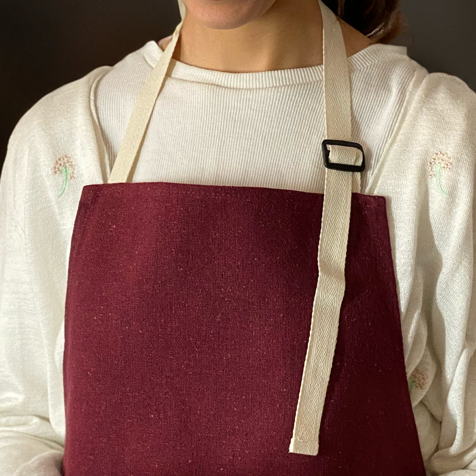 Cotton Apron - Red