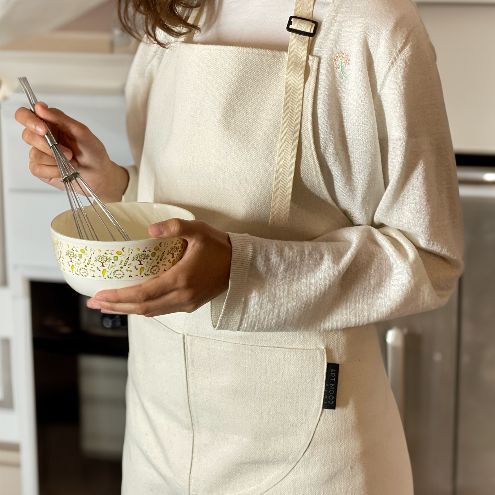 Cotton Apron - White