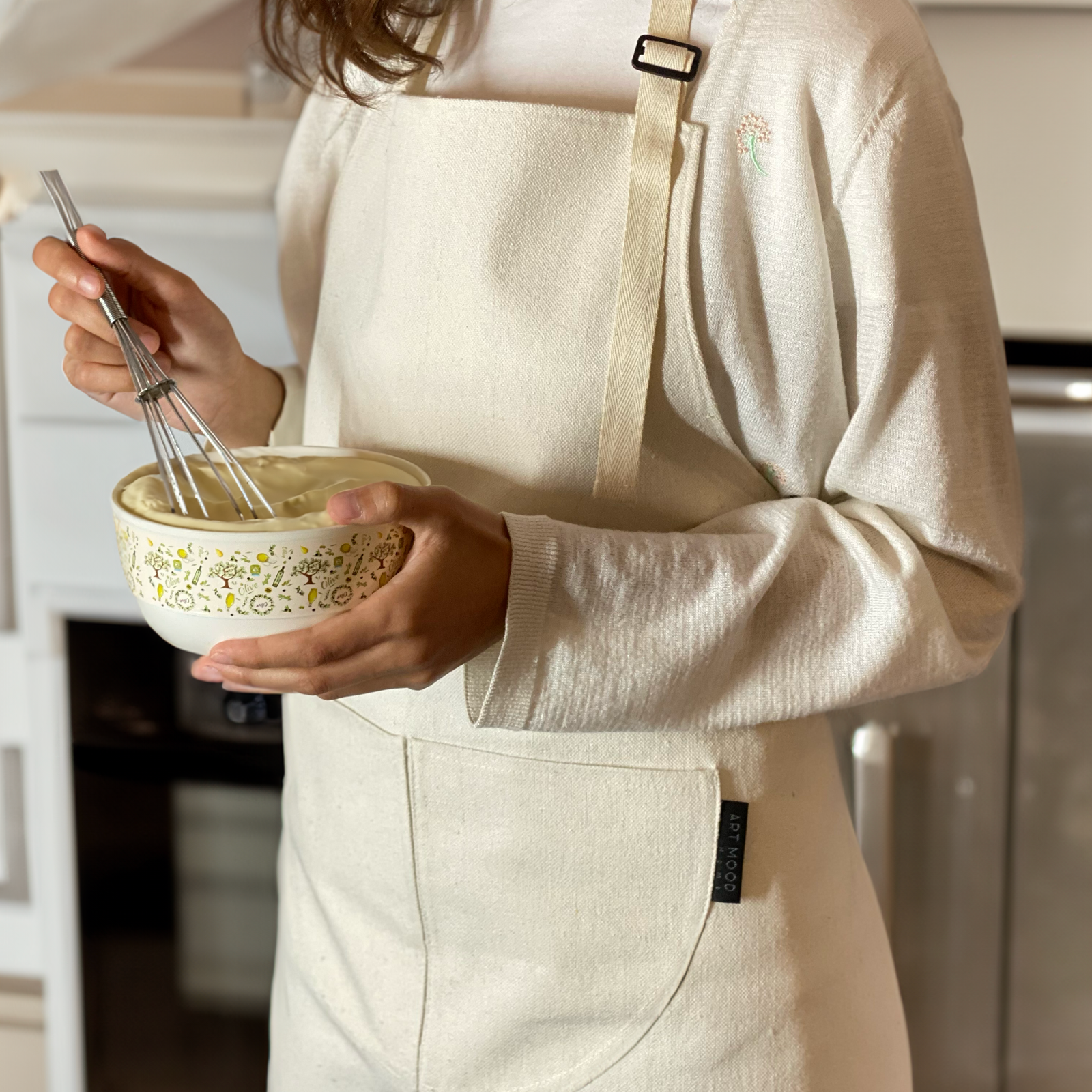 Cotton Apron - White