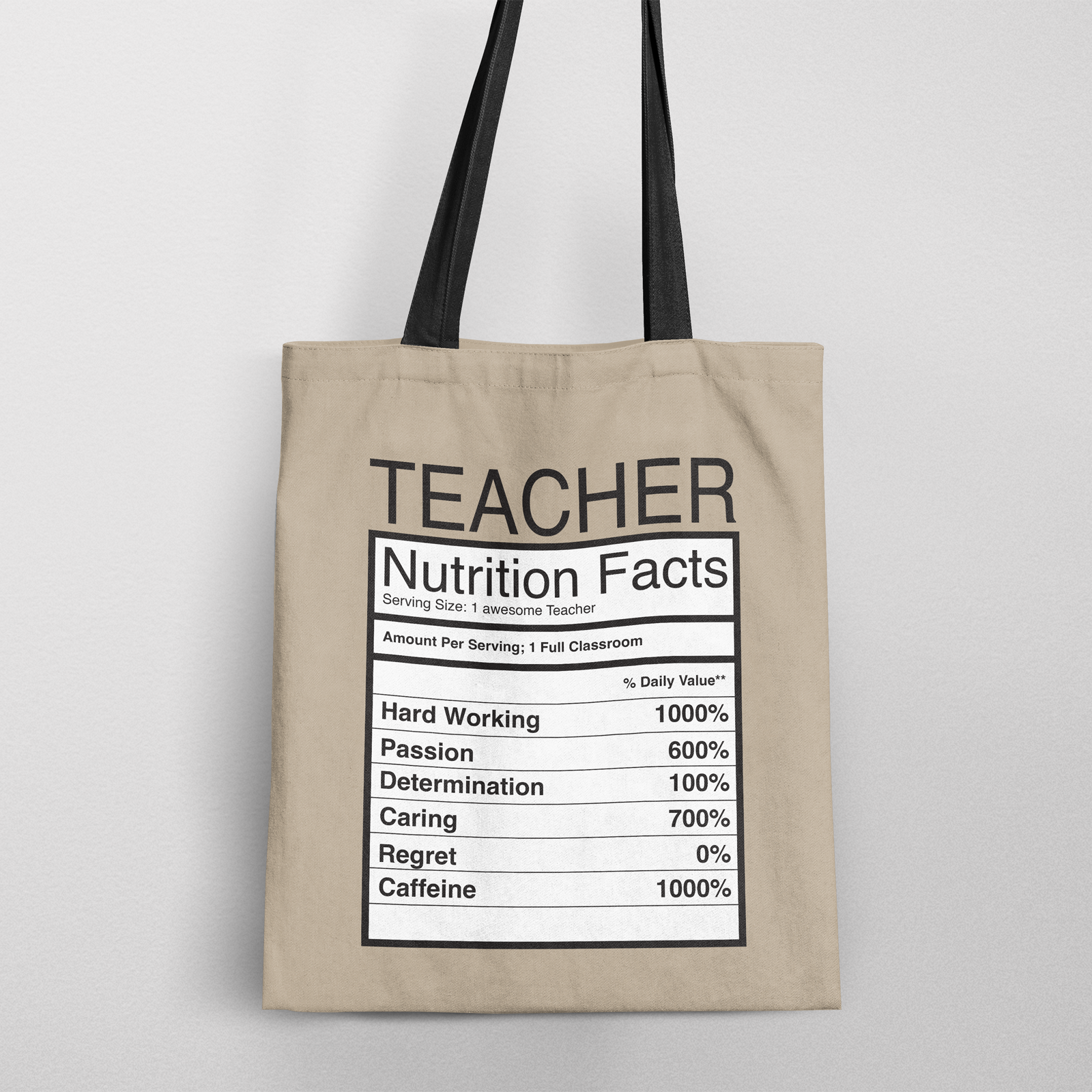 Teacher Nutrition Tote Bag