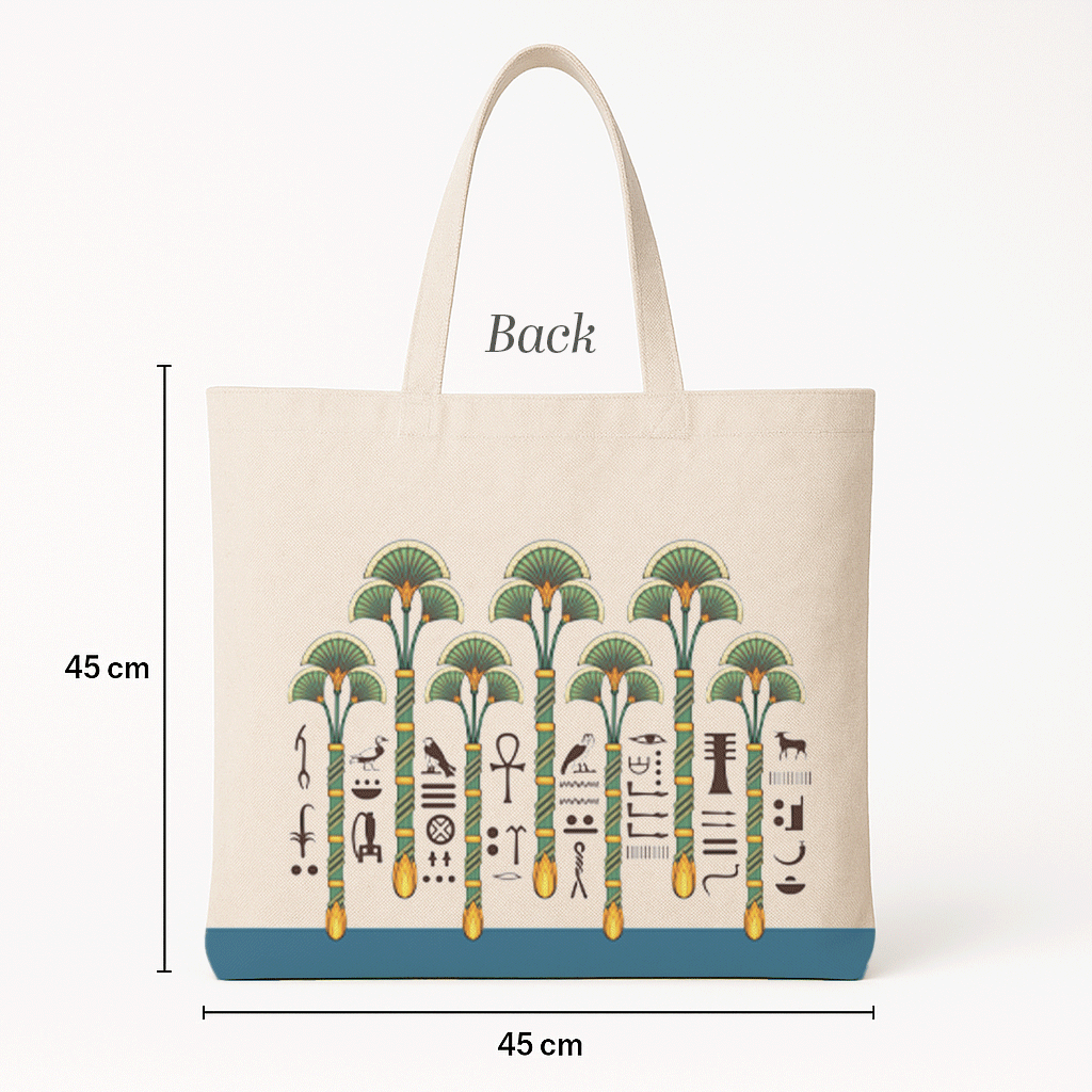 Ancient Egyptian - Tote Bag + Pouch - Lotus