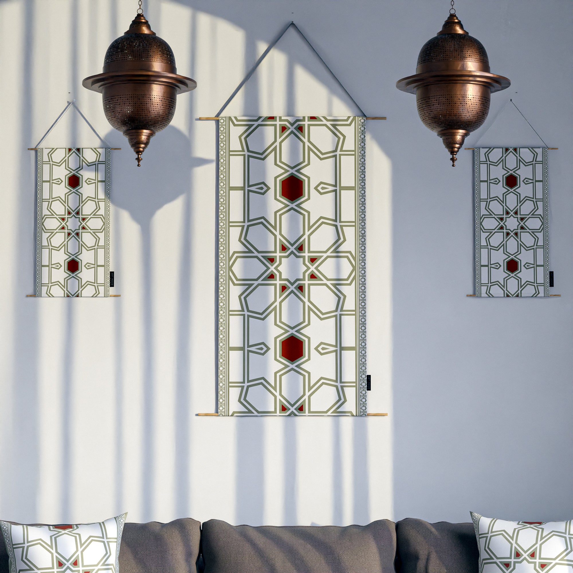 Ensemble d'affiches en tissu Oasis