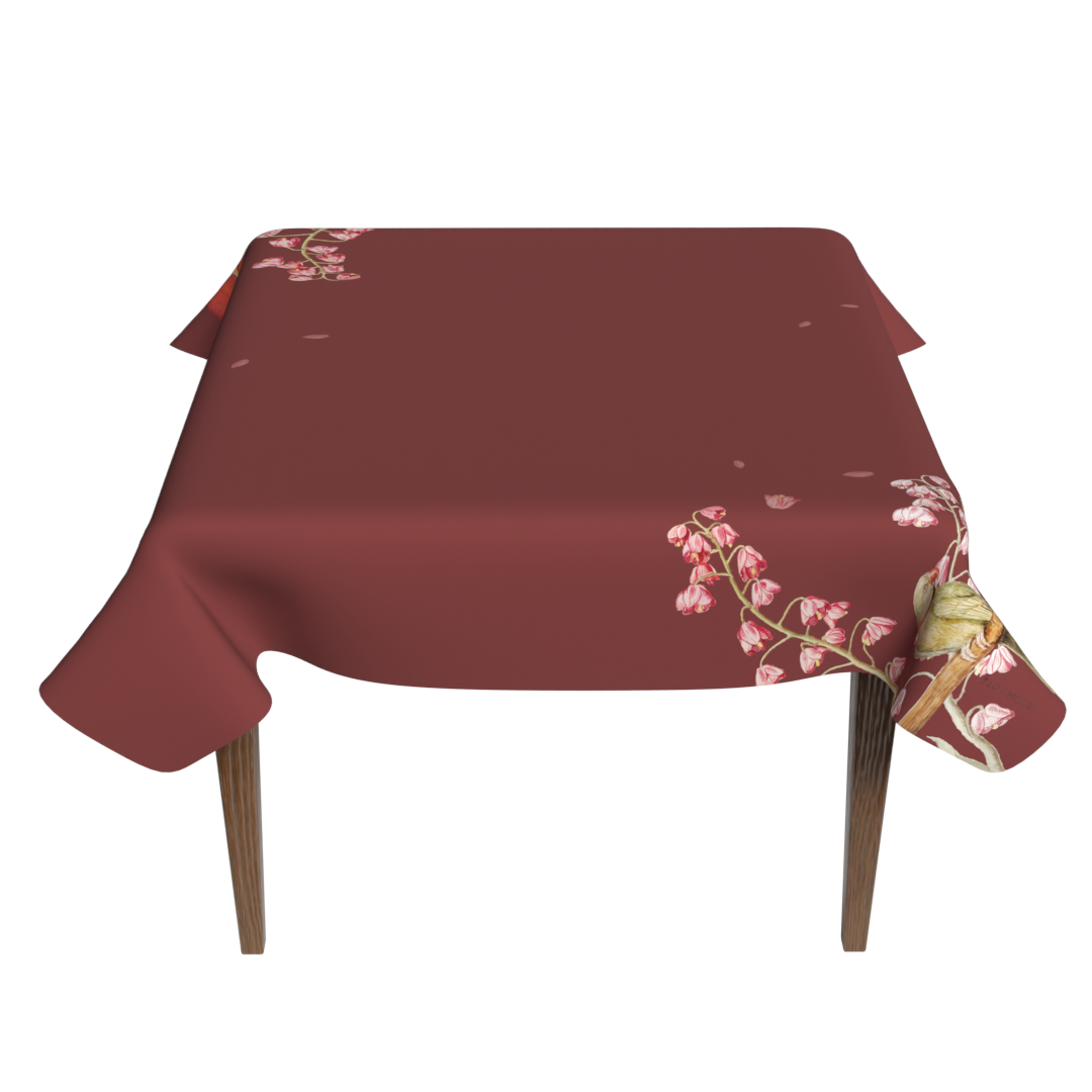 Red Florina Tablecloth