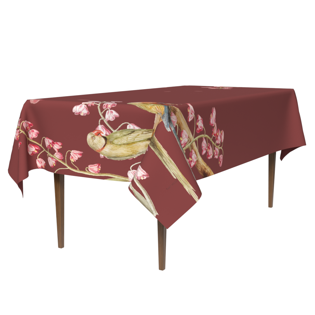 Red Florina Tablecloth