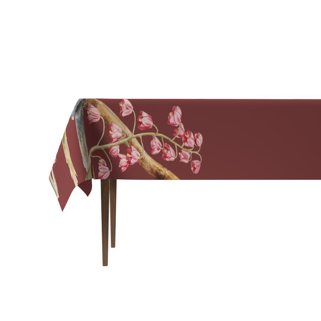 Red Florina Tablecloth
