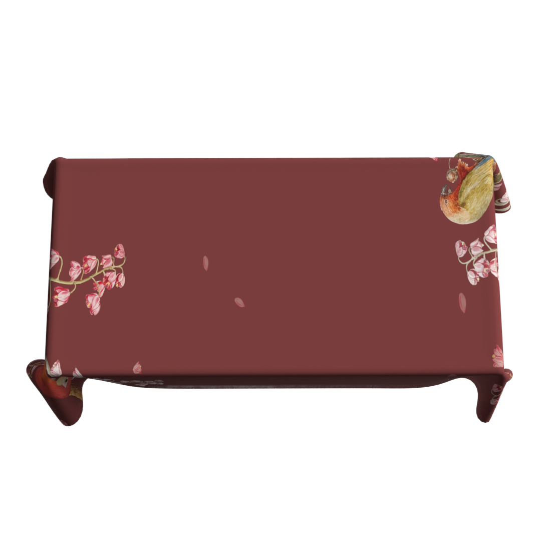 Red Florina Tablecloth