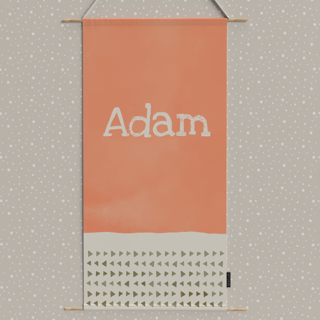 Sun & Rainbow (Customize your kids name) Fabric Posters Set