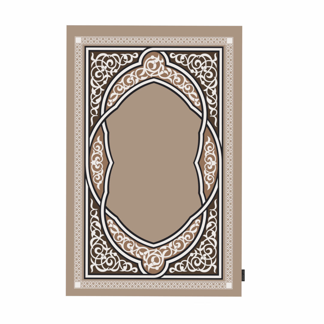 Prayer Mat Sojoud Beige - Waterproof Pocket Size