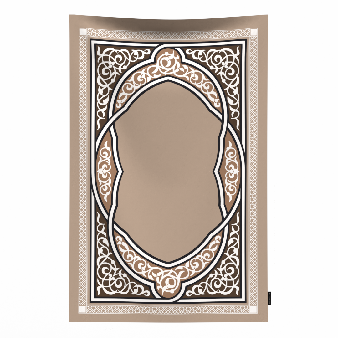 Prayer Mat Sojoud Beige - Waterproof Pocket Size