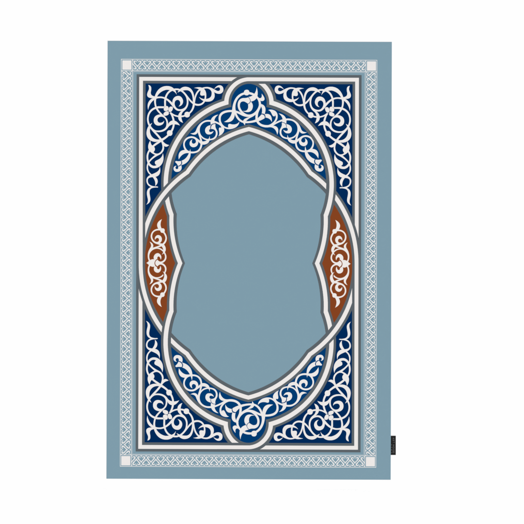 Prayer Mat Sojoud Blue - Waterproof Pocket Size