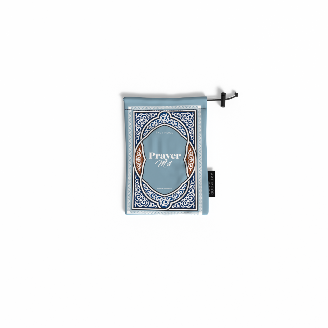 Prayer Mat Sojoud Blue - Waterproof Pocket Size