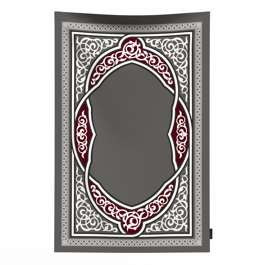 Prayer Mat Sojoud Grey - Waterproof Pocket Size