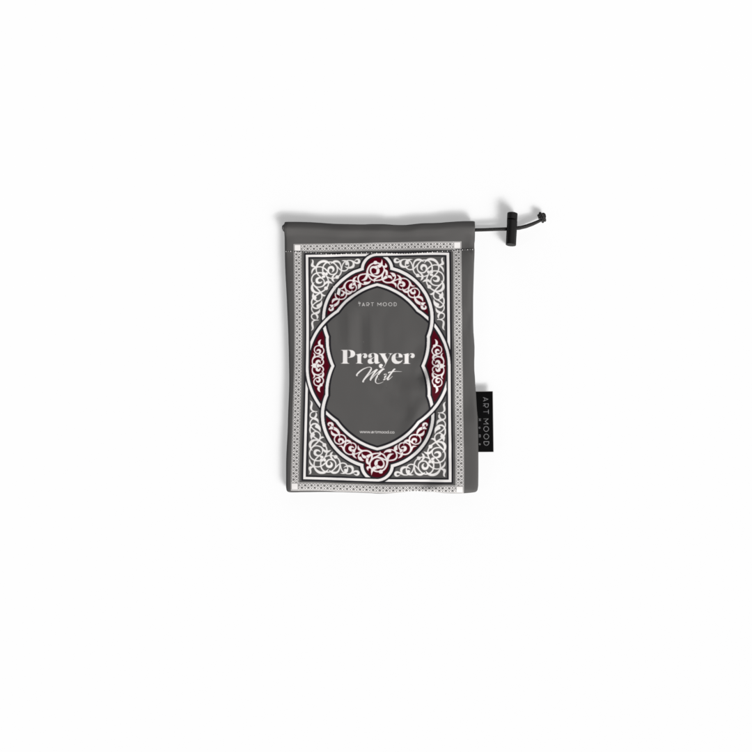 Prayer Mat Sojoud Grey - Waterproof Pocket Size