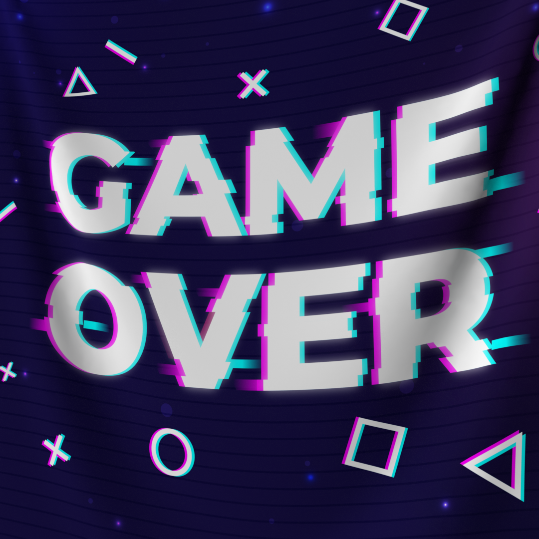 Game Over Tapestry