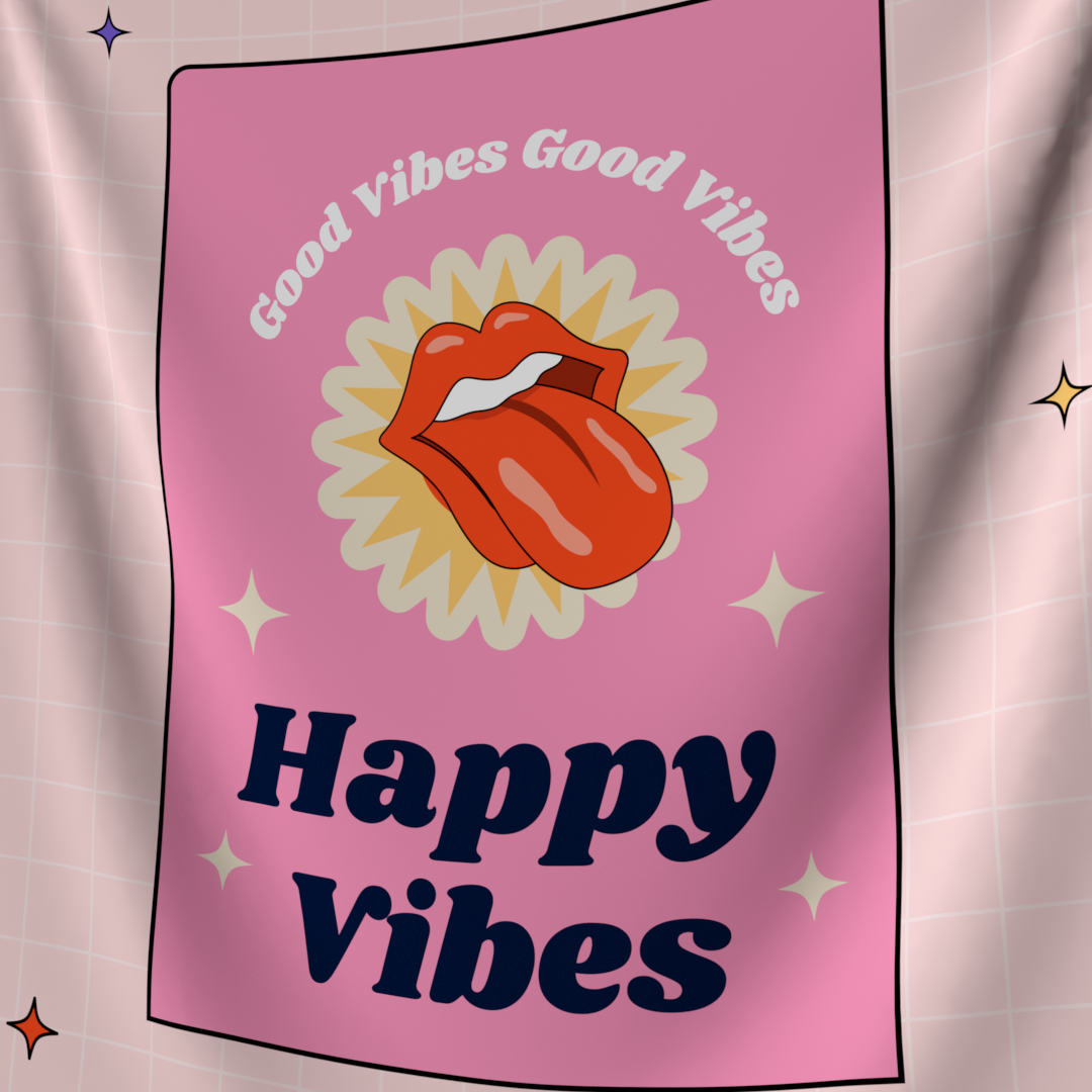 Happy Vibes Tapestry