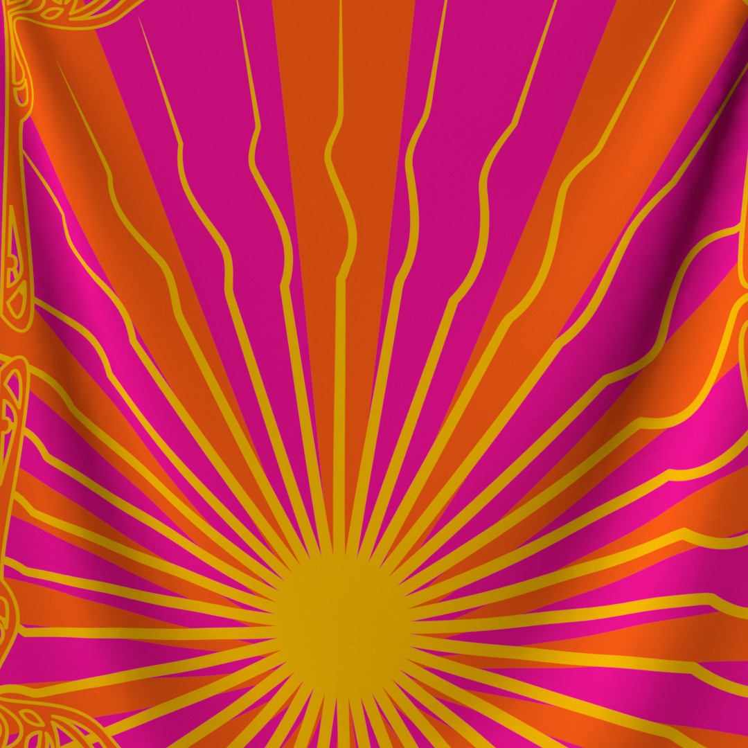 Pinky Sun Tapestry