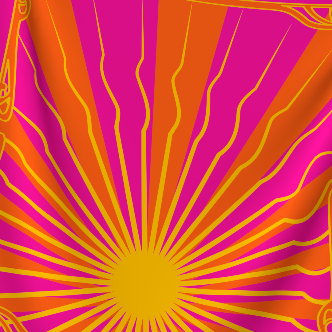 Pinky Sun Tapestry