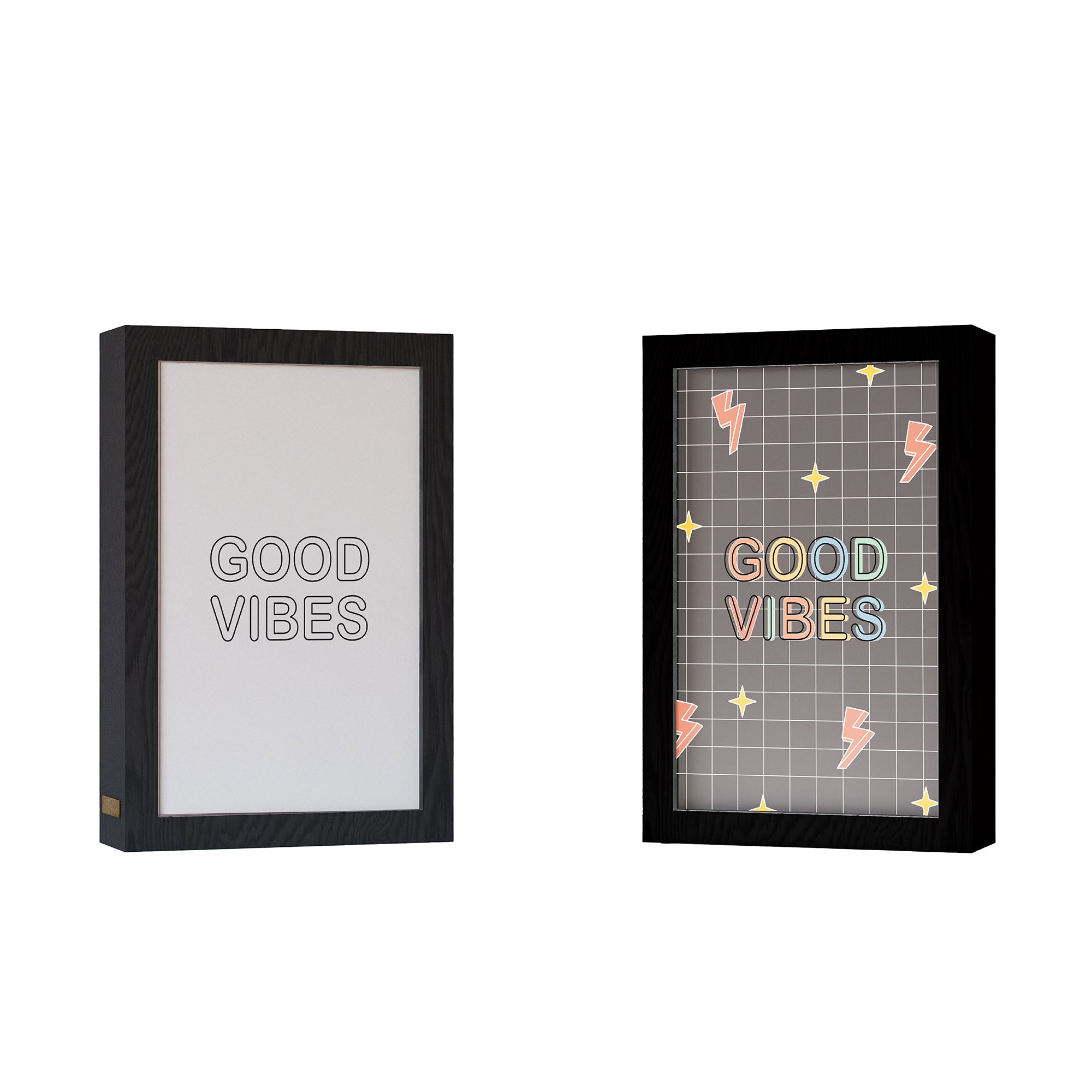 2 in 1 Photo Lighting Frame - Good Vibes