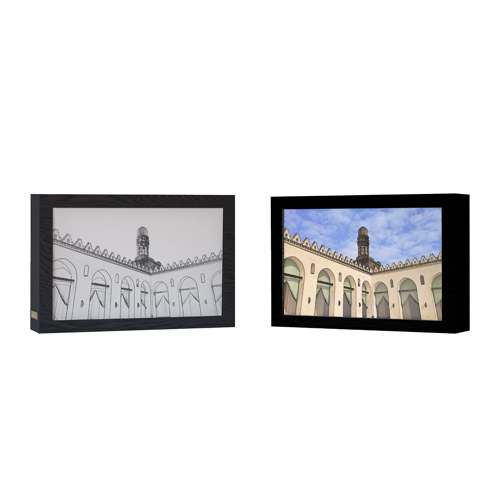 Cadre photo éclairé 2 en 1 - Mosquée AL HAKEEM