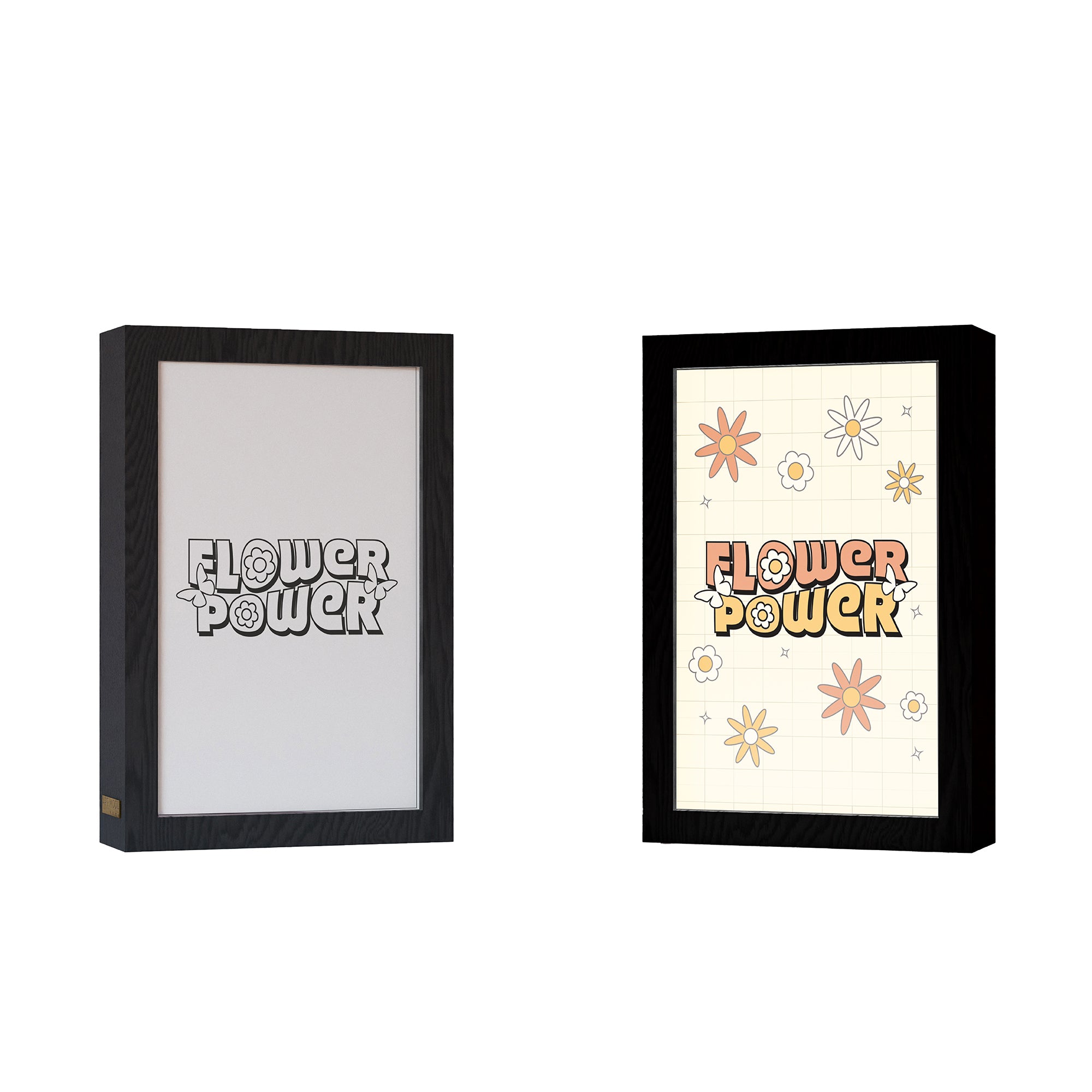 2 in 1 Photo Lighting Frame - Flower Power