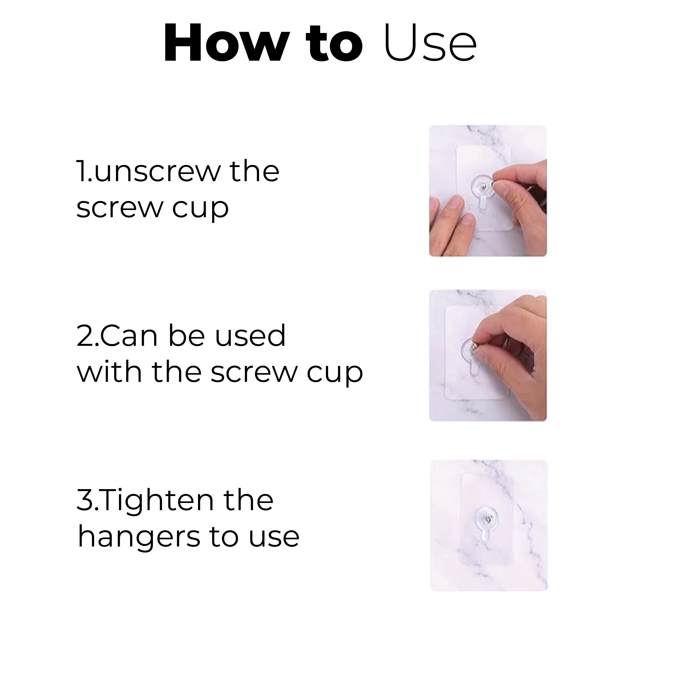 Screw Alternative- Wall Hook