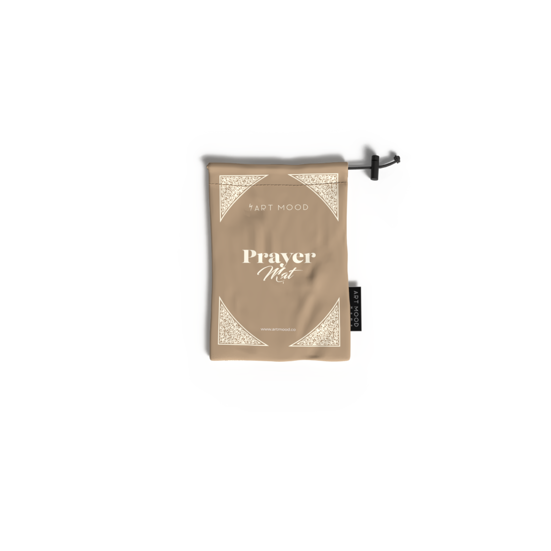 Prayer Mat AL-Qubba Beige - Waterproof Pocket Size