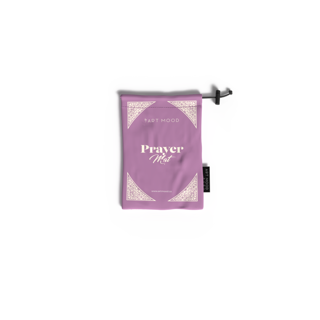 Prayer Mat AL-Qubba Pastel Purple - Waterproof Pocket Size