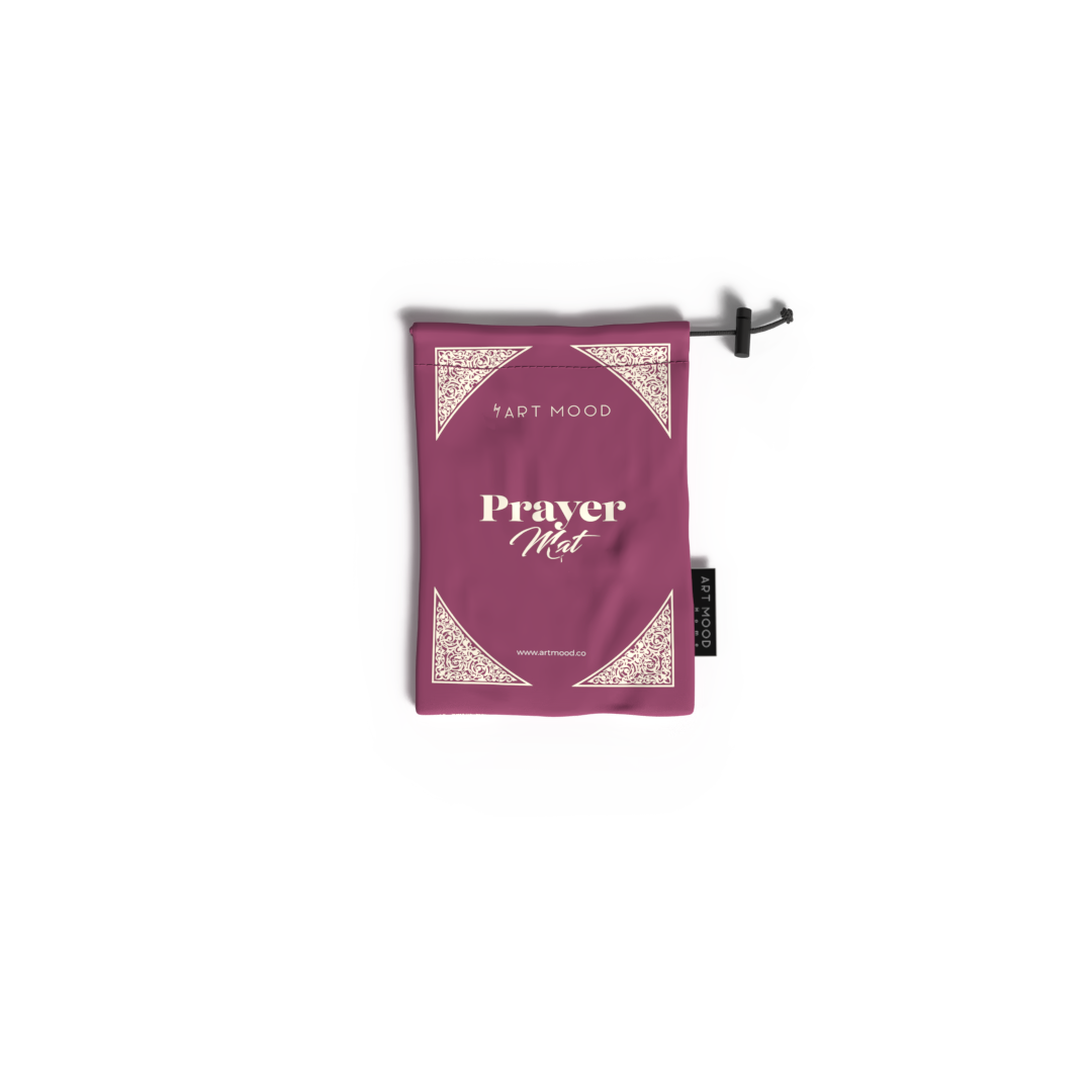 Prayer Mat AL-Qubba Purple - Waterproof Pocket Size