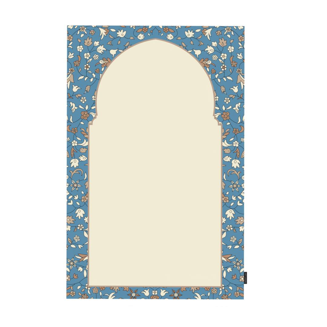 Prayer Mat AL-Rawda Blue - Waterproof Pocket Size