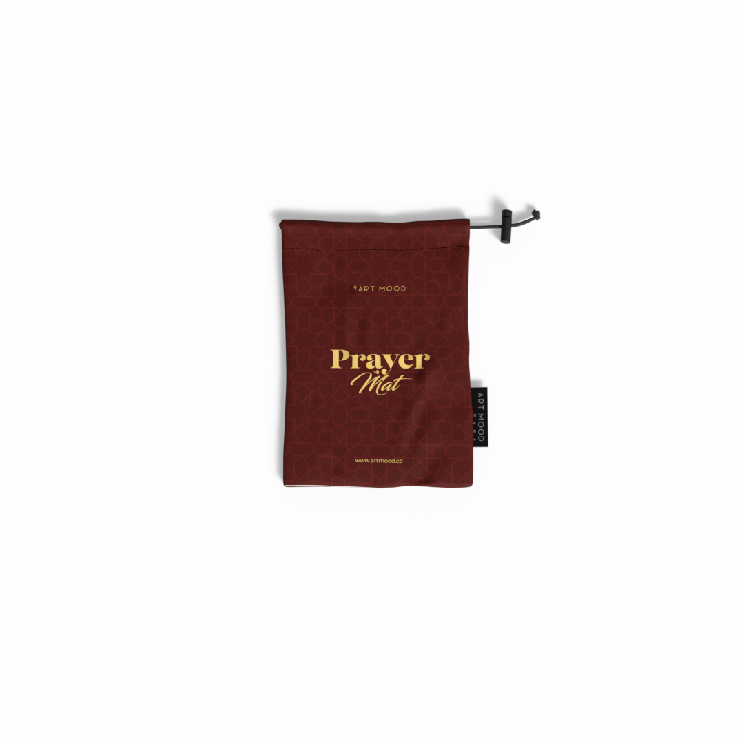 Prayer Mat AL-Hudda Red - Waterproof Pocket Size