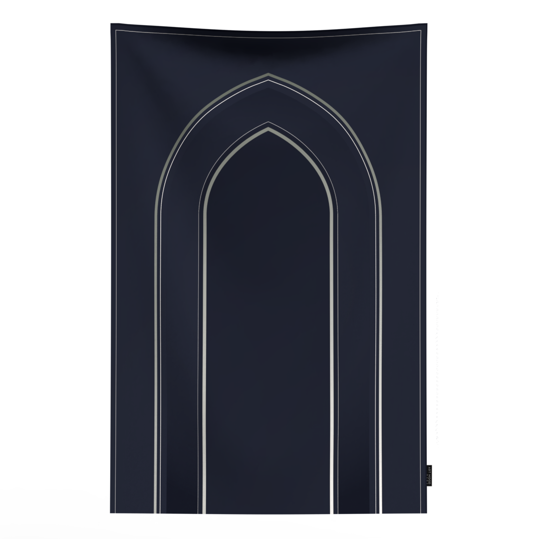 Prayer Mat AL-Taqwa Dark Blue - Waterproof Pocket Size