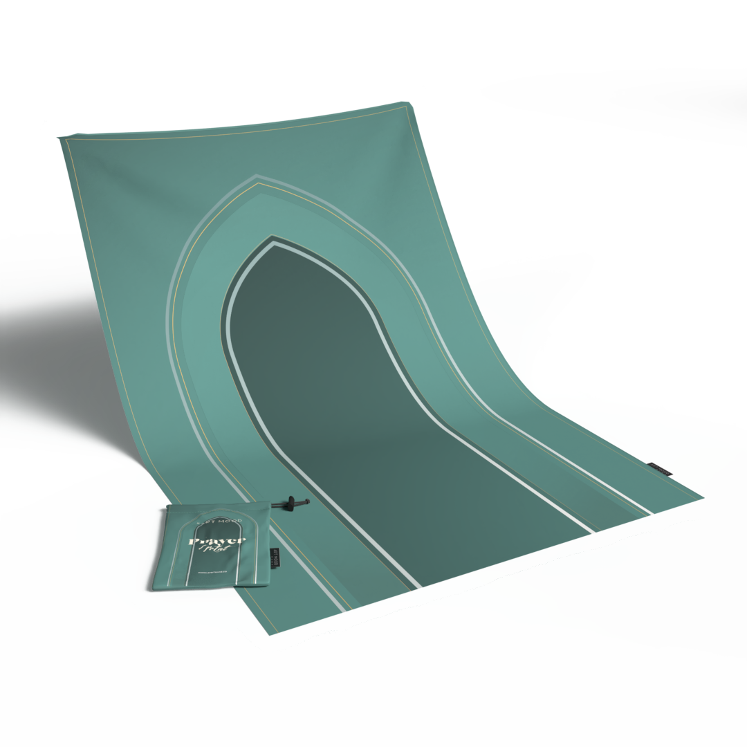 Prayer Mat AL-Taqwa Green - Waterproof Pocket Size