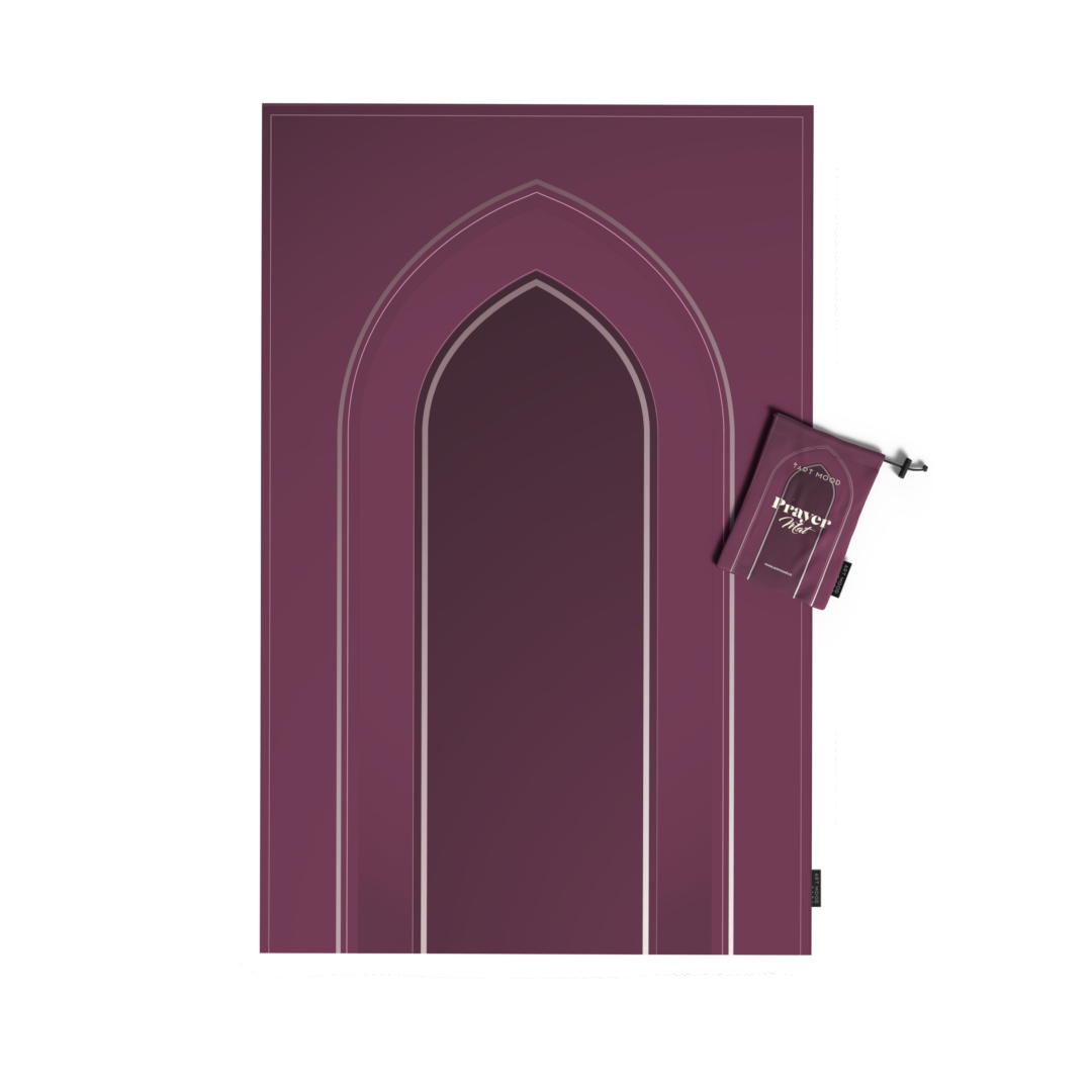 Prayer Mat AL-Taqwa Purple - Waterproof Pocket Size
