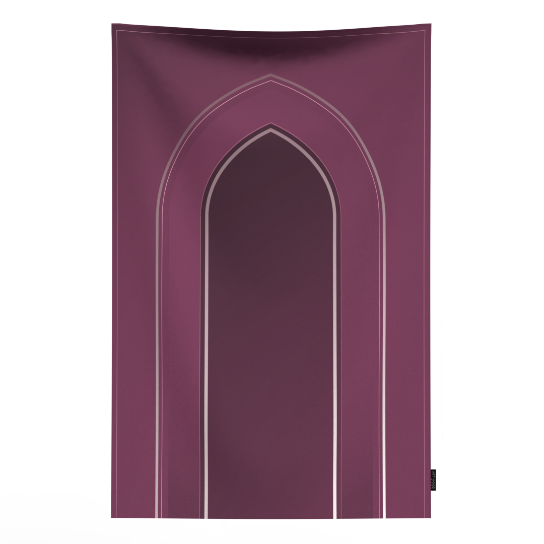 Prayer Mat AL-Taqwa Purple - Waterproof Pocket Size