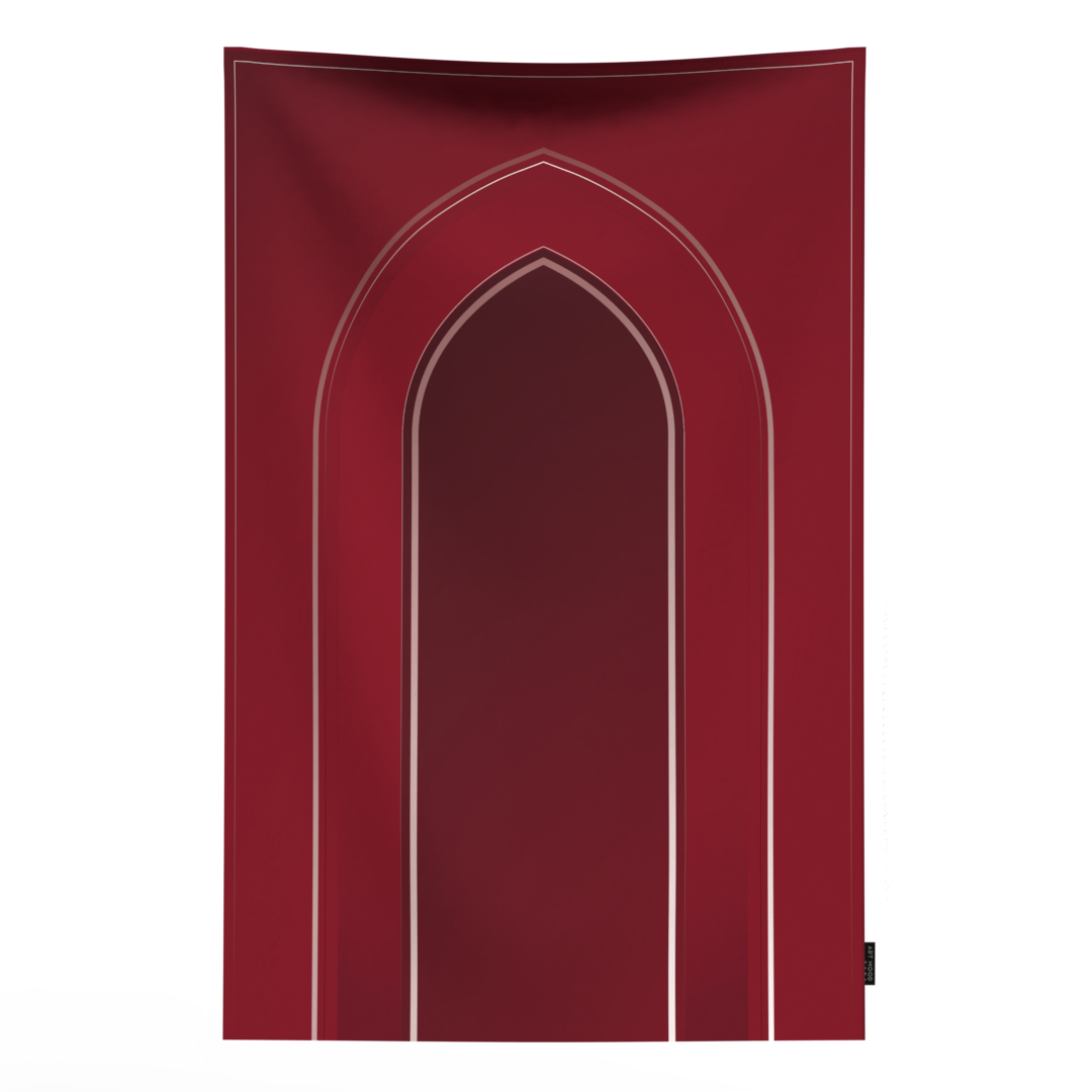 Prayer Mat AL-Taqwa Red - Waterproof Pocket Size