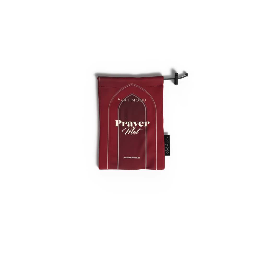 Prayer Mat AL-Taqwa Red - Waterproof Pocket Size