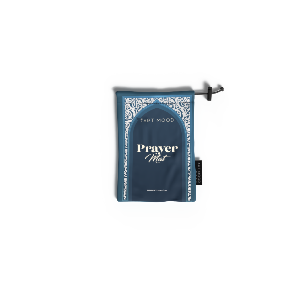 Prayer Mat AL-Hedaya Blue - Waterproof Pocket Size