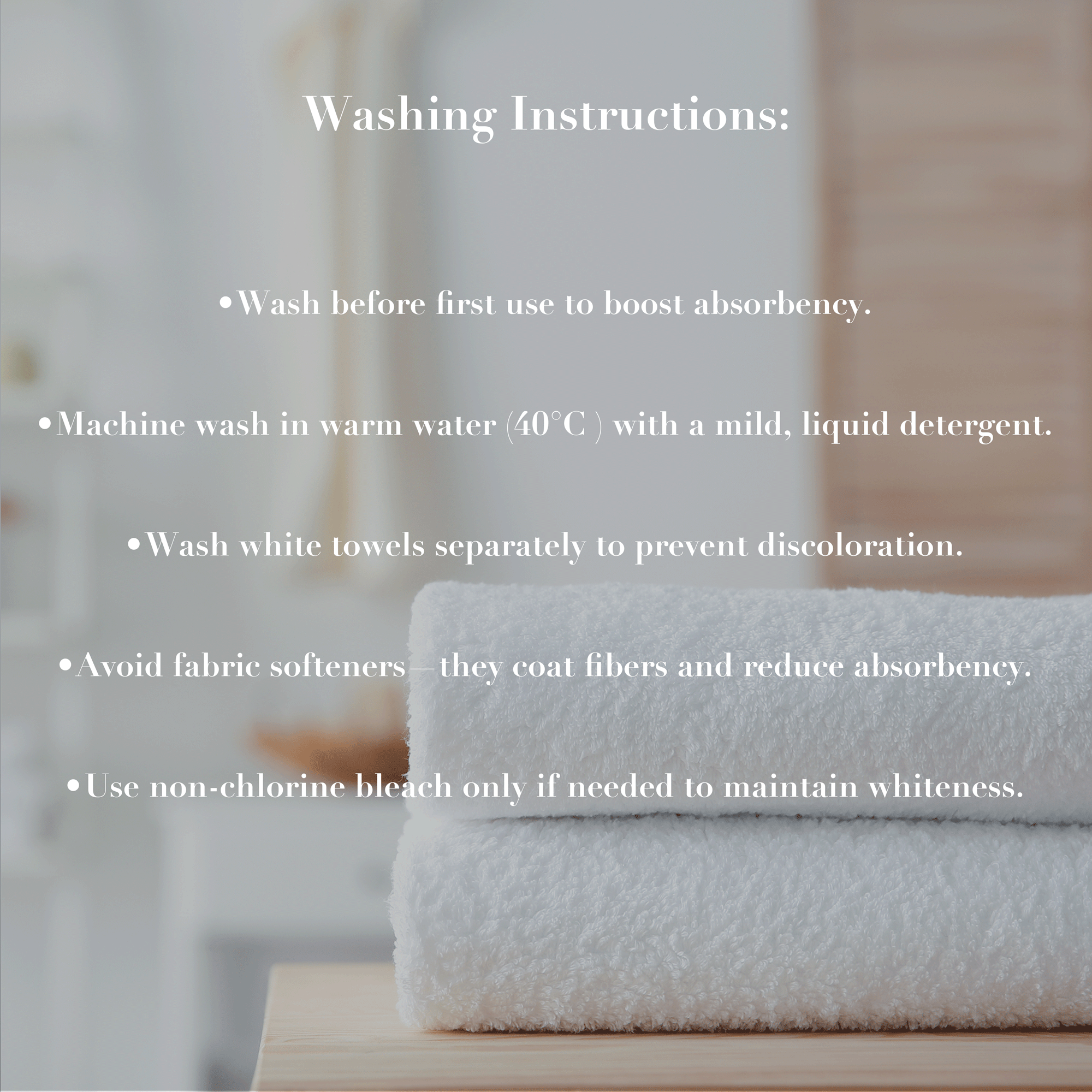 Hotel Cotton Towels - Essential Sets - White 600GSM