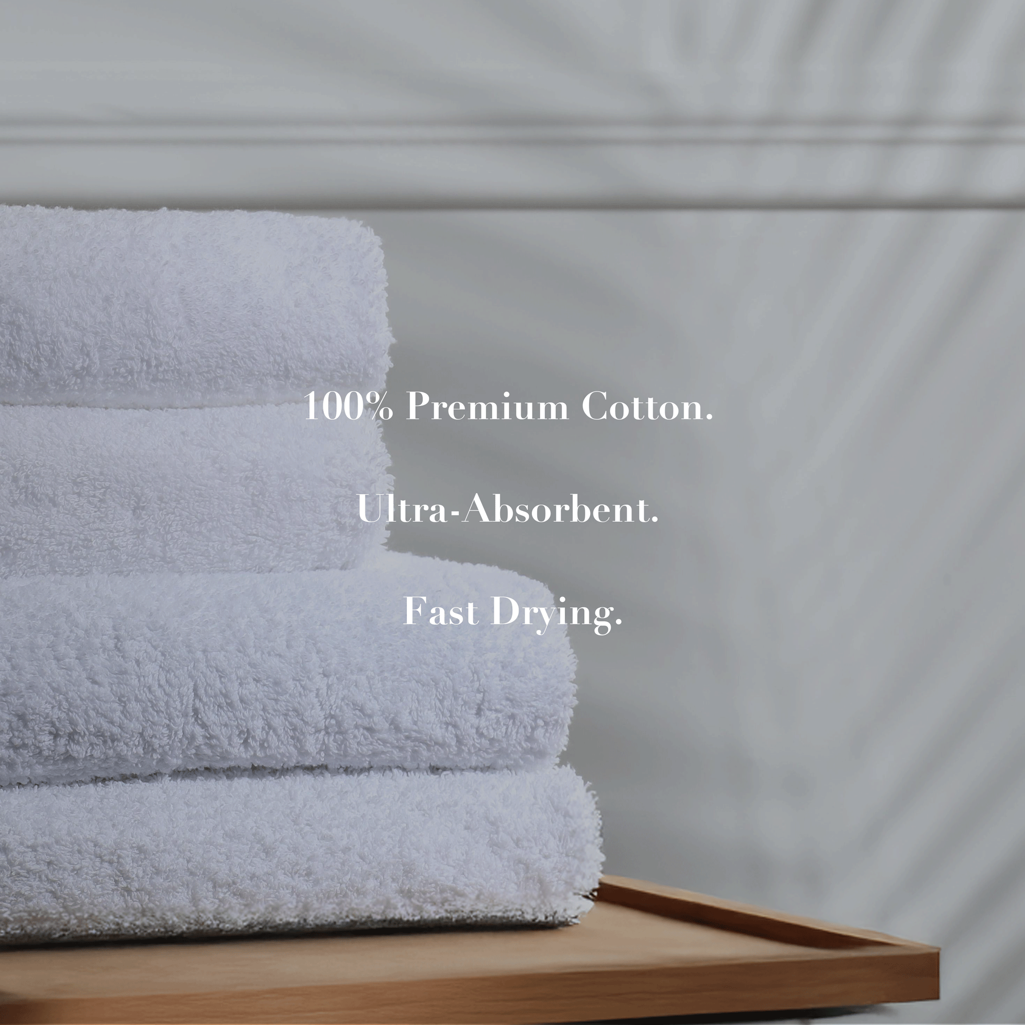 Hotel Cotton Towels - Essential Sets - White 600GSM