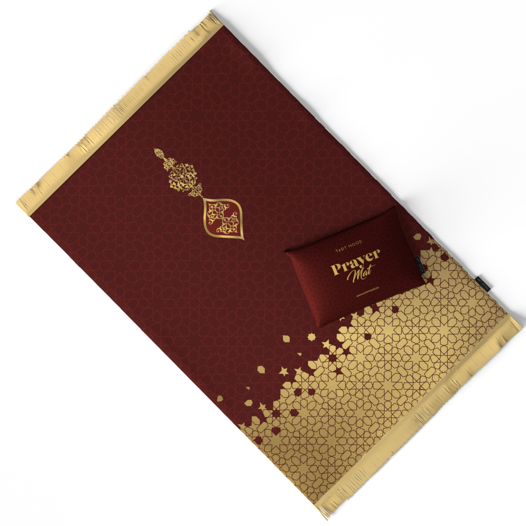 Prayer Mat AL-Hudda Red - Velvet