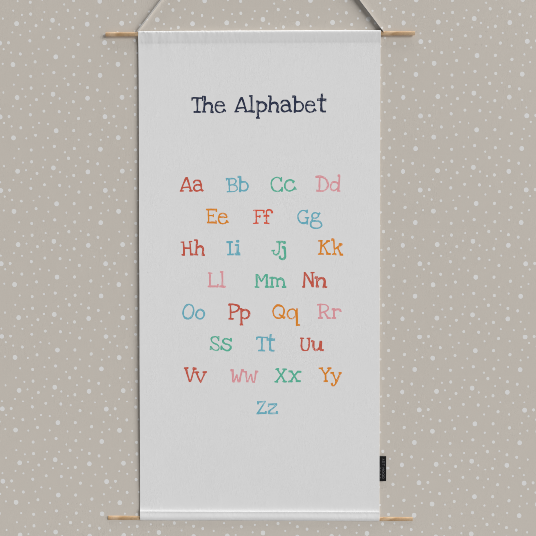 Alphabet, Shapes & Numbers Fabric Posters Set