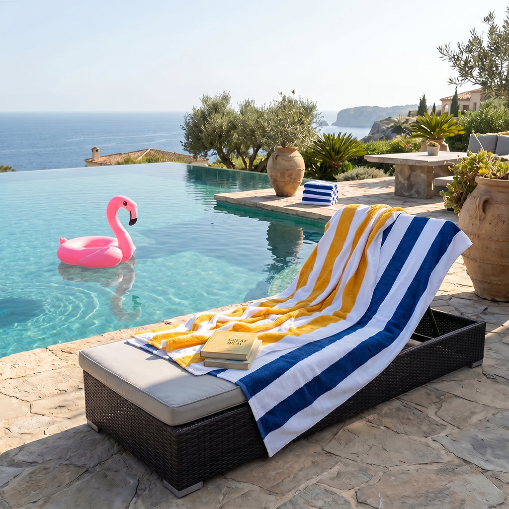 Hotel Cotton Oversized Heavy Beach Towel - 1000gm
