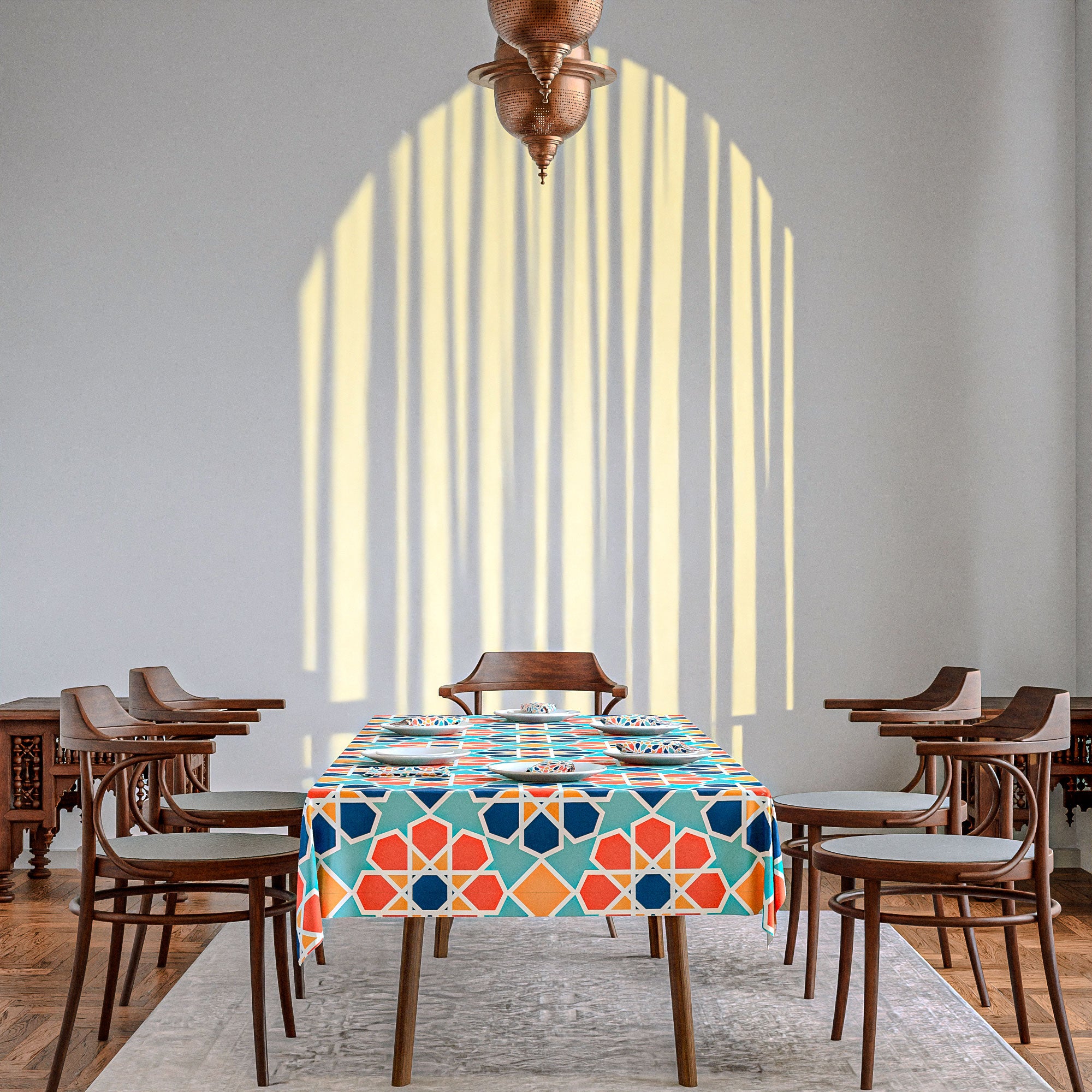 Arabesque 2 Tablecloth & Napkins Set