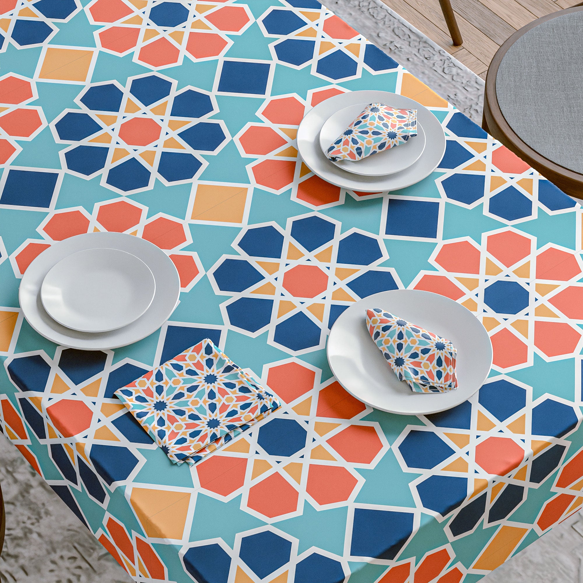 Arabesque 2 Tablecloth & Napkins Set