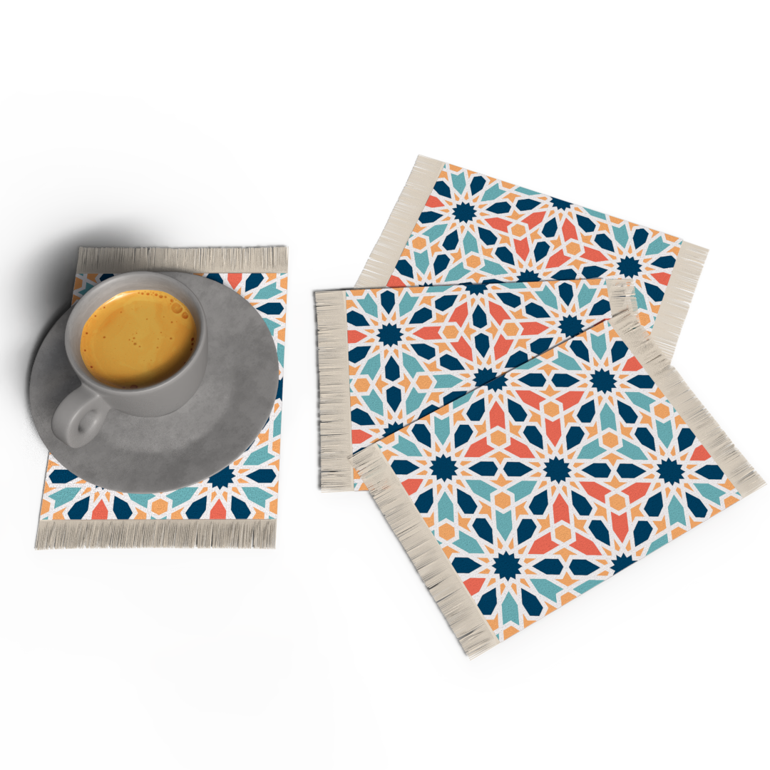 Arabesque - ENSEMBLE DE DESSOUS DE VERRE TAPIS